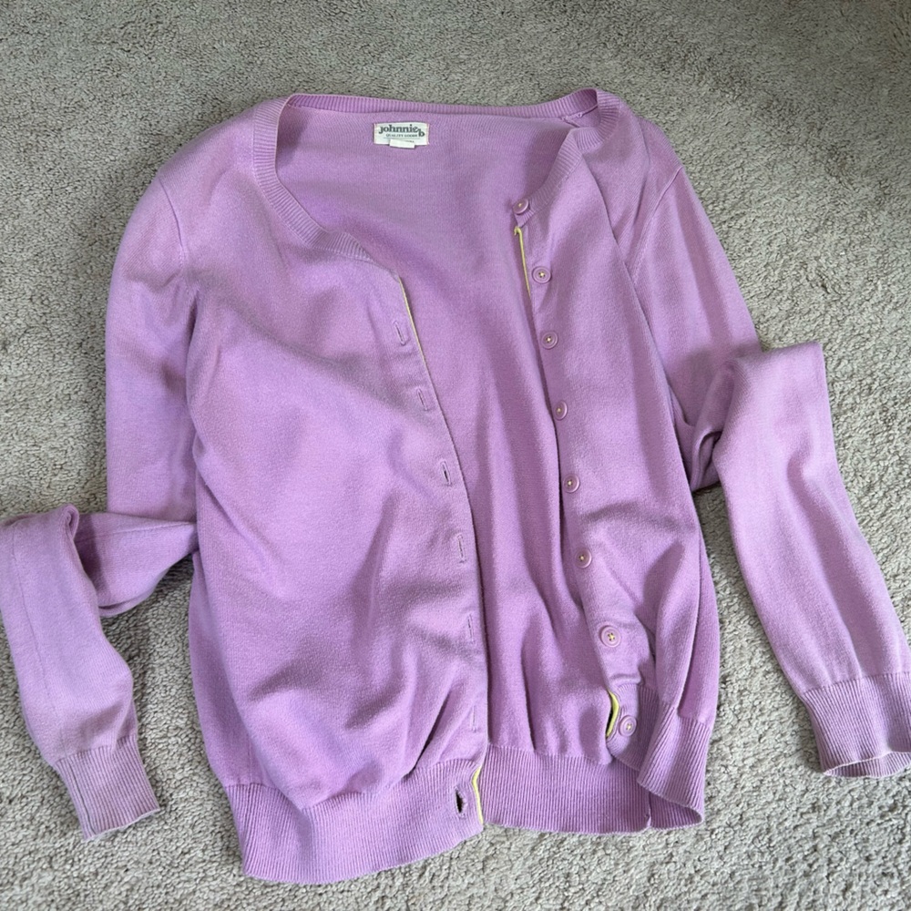 Johnnie b teen girls lilac pink green cardigan
